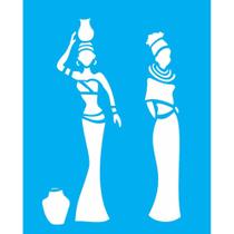 Stencil Opa 20 x 25 cm - Africanas - 1322 Stencil Opa 20 x 25 cm - Africanas - 1322
