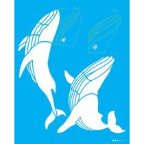 Stencil Opa 20 x 25 cm - Animais Baleia Jubarte - 3314 Stencil Opa 20 x 25 cm - Animais Baleia Jubarte - 3314
