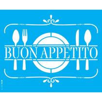 Stencil Opa 20 X 25 Cm - Buon Appetito - 3211