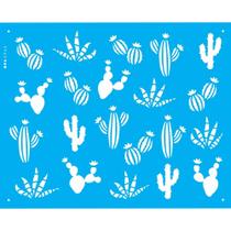 Stencil Opa 20 x 25 cm - Cactos - 2966
