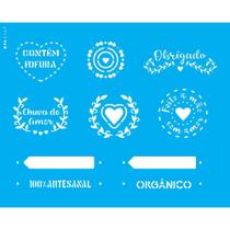 Stencil Opa 20 x 25 cm - Carimbos Amor - 3167 Stencil Opa 20 x 25 cm - Carimbos Amor - 3167
