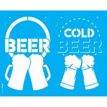 Stencil Opa 20 X 25 cm - Cerveja Gelada - 3206