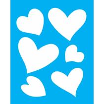 Stencil Opa 20 x 25 cm - Corações - 514