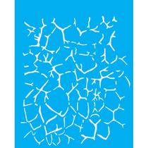 Stencil Opa 20 x 25 cm - Craquelê II - 2267