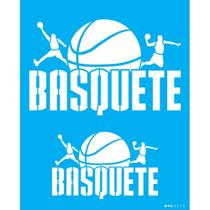 Stencil Opa 20 x 25 cm - Esporte Basquete - 3516