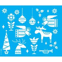 Stencil Opa 20 x 25 cm - Estamparia Natalina Nórdica - 3541 Stencil Opa 20 x 25 cm - Estamparia Natalina Nórdica - 3541