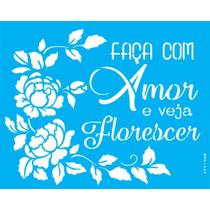 Stencil Opa 20 x 25 cm - Faça com Amor - 2889 Stencil Opa 20 x 25 cm - Faça com Amor - 2889