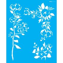 Stencil Opa 20 x 25 cm - Flor de Algodão - 3175 Stencil Opa 20 x 25 cm - Flor de Algodão - 3175
