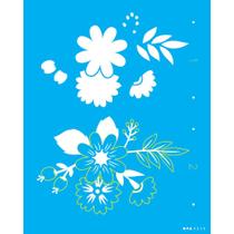 Stencil Opa 20 x 25 cm - Flor Estilizada I - 3359 Stencil Opa 20 x 25 cm - Flor Estilizada I - 3359