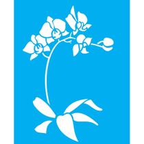 Stencil Opa 20 x 25 cm - Flor Phalaenopsis - 1454 Stencil Opa 20 x 25 cm - Flor Phalaenopsis - 1454