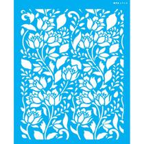 Stencil Opa 20 x 25 cm - Flores Bauer e Ramos - 2968 Stencil Opa 20 x 25 cm - Flores Bauer e Ramos - 2968