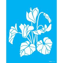 Stencil Opa 20 x 25 cm - Flores Ciclame - 3503 Stencil Opa 20 x 25 cm - Flores Ciclame - 3503