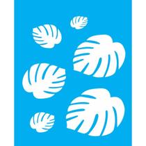 Stencil Opa 20 x 25 cm - Folhas I - 1160