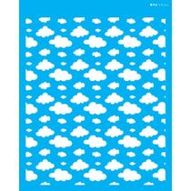 Stencil Opa 20 x 25 cm - Infantil Nuvens I - 2866