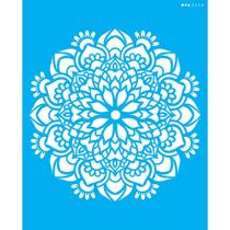 Stencil Opa 20 x 25 cm - Mandala Flor Bauer - 2458