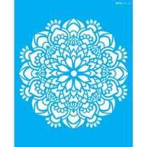 Stencil Opa 20 x 25 cm - Mandala Flor Bauer - 2458