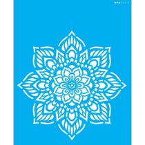 Stencil Opa 20 x 25 cm - Mandala Flor Oito Pontas - 2459 Stencil Opa 20 x 25 cm - Mandala Flor Oito Pontas - 2459