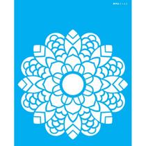 Stencil Opa 20 x 25 cm - Mandala Folhas - 2462 Stencil Opa 20 x 25 cm - Mandala Folhas - 2462