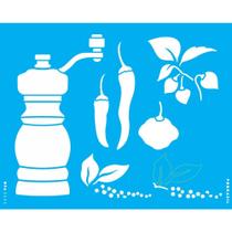 Stencil Opa 20 X 25 Cm - Moedor De Pimenta - 3235