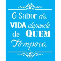 Stencil Opa 20 x 25 cm - O Sabor da Vida - 2186 Stencil Opa 20 x 25 cm - O Sabor da Vida - 2186