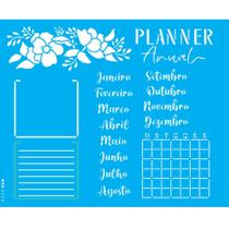 Stencil Opa 20 x 25 cm - Planner Anual Flores - 3398