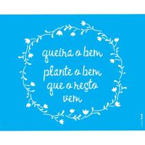Stencil Opa 20 x 25 cm - Queira o Bem - 3021 Stencil Opa 20 x 25 cm - Queira o Bem - 3021
