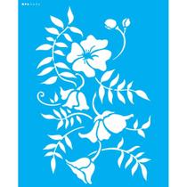 Stencil Opa 20 x 25 cm - Ramo Floral - 2634 Stencil Opa 20 x 25 cm - Ramo Floral - 2634