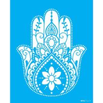 Stencil Opa 20 x 25 cm - Religião Mão De Fátima - 3445 Stencil Opa 20 x 25 cm - Religião Mão De Fátima - 3445
