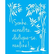 Stencil Opa 20 X 25 cm - Sonhe, Acredite - 3270 Stencil Opa 20 X 25 cm - Sonhe, Acredite - 3270