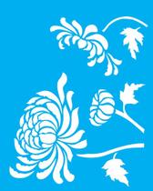 Stencil OPA 20X25 - 2182 - FLOR CRISANTEMO