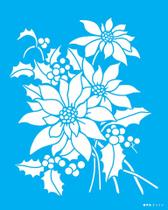 Stencil Opa 20x25 - 3454 - Flor Bico De Papagaio Ii Stencil Opa 20x25 - 3454 - Flor Bico De Papagaio Ii