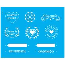 Stencil Opa 20x25 Carimbos de Amor 3167 Stencil Opa 20x25 Carimbos de Amor 3167