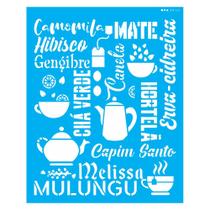 Stencil Opa 20x25 Culinária Estamparia Chá 3042 Stencil Opa 20x25 Culinária Estamparia Chá 3042