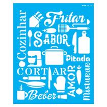 Stencil Opa 20x25 Culinária Estamparia Cozinha 3055 Stencil Opa 20x25 Culinária Estamparia Cozinha 3055