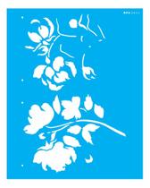 Stencil Opa 20x25 Flor Aquarelada 3034