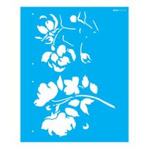 Stencil Opa 20x25 Flor Aquarelada 3034