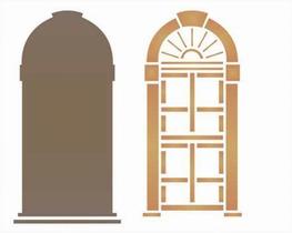 Stencil opa 20x25 simples - 2080 porta Stencil opa 20x25 simples - 2080 porta