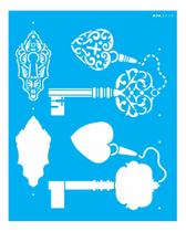 Stencil Opa 20x25 Steampunk Art Chaves 3113