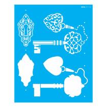 Stencil Opa 20x25 Steampunk Art Chaves 3113