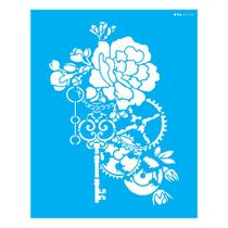 Stencil Opa 20x25 Steampunk Artrosa Engrenagens 3116