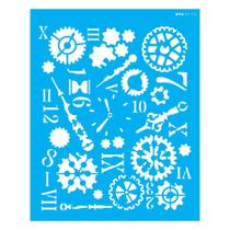 Stencil Opa 20x25 Teampunk Art Engrenagens 3115 Stencil Opa 20x25 Teampunk Art Engrenagens 3115