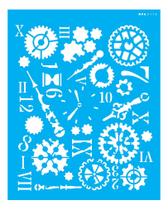 Stencil Opa 20x25 Teampunk Art Engrenagens 3115 Stencil Opa 20x25 Teampunk Art Engrenagens 3115