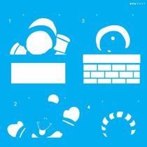 Stencil Opa 30,5 x 30,5 cm - Boneco de Neve - 3007 Stencil Opa 30,5 x 30,5 cm - Boneco de Neve - 3007