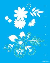 Stencil OPA 3359 - 20x25 cm FLOR ESTILIZADA I - 50%