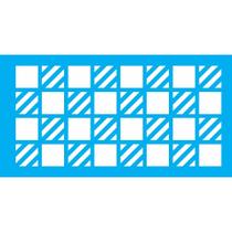 Stencil Opa 7 X 15 cm - Quadriculado II - 1973