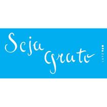 Stencil Opa 7 x 15 cm - Seja Grato - 2491