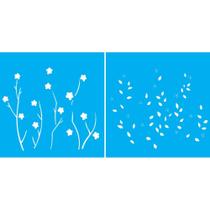 Stencil Opa Duplo 14 X 14 cm - Cerejeira - 1377