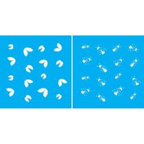 Stencil Opa Duplo 14 X 14 cm - Micro Joaninhas - 1174