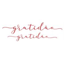 Stencil Palavras Lettering Gratidão 10x30 3134 Opa
