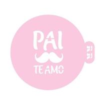 Stencil para Bentô Cake - Dia dos Pais Bigode "Pai Te Amo" - Ref 4008 - 1 unidade - RR Cortadores - Rizzo Stencil para Bentô Cake - Dia dos Pais Bigode "Pai Te Amo" - Ref 4008 - 1 unidade - RR Cortadores - Rizzo